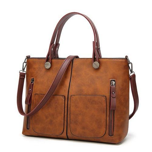 Nivire – Women’s Vintage PU Leather Shoulder Bag with Adjustable Crossbody Strap