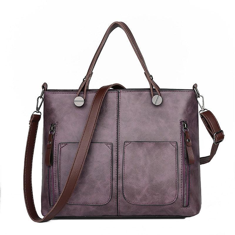 Nivire – Women’s Vintage PU Leather Shoulder Bag with Adjustable Crossbody Strap